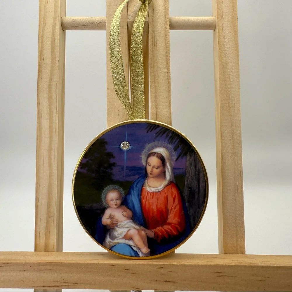 Vintage Avon Collectible Ornament Star of Bethlehem Nativity 1998 Porcelain 24k
